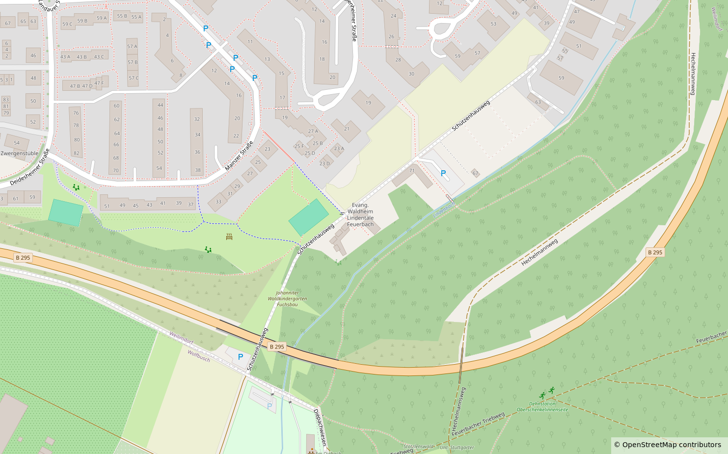 Karte Anfahrt Waldheim Lindentäle